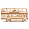 Wooden City - London Bus 3D Mechanical Model - Brown